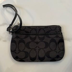 Black Coach Wristlet